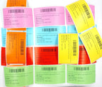 BETCKEY - White Food Labels Replacement for Brother DK-1220 (1.5 in x 1.8 in), Compatible with Brother QL Label Printers [6 Rolls/3720 Labels, Pink]