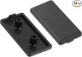uxcell 14Pcs Extruded End Cap Nylon, 40x20mm T-Slot Aluminum Profile 2040 European Standard End Cap Extrusion Plug for Trolley, Fish Tank Rack, Storage Rack, Black