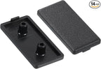 uxcell 14Pcs Extruded End Cap Nylon, 40x20mm T-Slot Aluminum Profile 2040 European Standard End Cap Extrusion Plug for Trolley, Fish Tank Rack, Storage Rack, Black