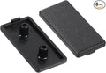 uxcell 6Pcs Extruded End Cap Nylon, 80x40mm T-Slot Aluminum Profile 4080 European Standard End Cap Extrusion Plug for Trolley, Fish Tank Rack, Storage Rack, Black