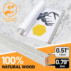 Magnetic Poster Hanger, 8x10 8x20 8x11 Poster Frame Wood Wooden Magnet Print Posters Dowel Scroll Hanger Hangers Hanging Kit for Walls Map Canvas Artwork (Grey, 8")