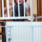 Baby Gate Banister Adapter Y-Spindle Rods - M8(8mm) for Pressure Mounted Baby and Pet Safety Stair Gates with Extra Long Wall Mounting Screws Rod & Bolts (Y-Grey-2 Pack)