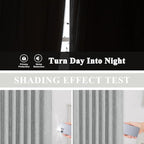 Vision Home Silver Grey Pinch Pleated Full Blackout Curtains Room Darkening Window Curtains 90 inch for Living Room Bedroom Thermal Insulated Pinch Pleat Drapes with Hooks Back Tab 2 Panel 40" Wx90 L