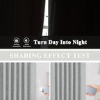 Vision Home Silver Grey Pinch Pleated Full Blackout Curtains Room Darkening Window Curtains 84 inch for Living Room Bedroom Thermal Insulated Pinch Pleat Drapes with Hooks Back Tab 2 Panel 40" Wx84 L