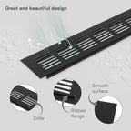Vent Systems 15.75 x 2.36 (Outer Size) Air Supply Ventilation Grille - Brown Aluminum Rectangle Intake/Exhaust Door Vent Deflector - HVAC for Home Improvement Floor, Wall Duct Cover