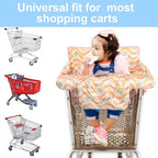 Pink Shopping Cart Cover for Baby 2-in-1 High Chair Cover with Safety Harness Multifunctional Sunflower Pattern Cart Covers for Babies Soft Padded Grocery Cart Cover for Baby Boy Girl