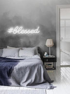 Ulalaza LED Neon Sign Night Light for Wall Party Décor Bedroom Room Bar Wedding Home Birthday Art Decoration Christmas with USB Chain Light modulator 5v (lets party blue)