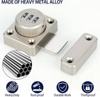 Alise Password Gate Latch Slide Bolt Latches Lock,Safety Double Sided Gate Hardware Locks,MSS002-S Silver