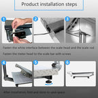 660 lb Commercial Platform Scale with LB/KG Industrial Floor Scale Stainless Steel High-Definition LCD Display,Digital Heavy Duty Luggage Package Price Computing Postal Shipping