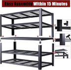 Heavy Duty Garage Shelving,5-Tier Storage Shelves(84" Hx24 Dx55 W),3050LBS Capacity Industrial Shelving Units and Storage,Adjustable Shelving Unit for Garage,Warehouse,Basement