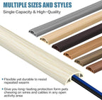 Floor Cord Covers for Wires 3.3FT Cable Hider Wire Cover Self Adhesive Cord Hider Floor for Offices, Homes, Workshops, Warehouses Cable Cavity 0.39" W x 0.27" H