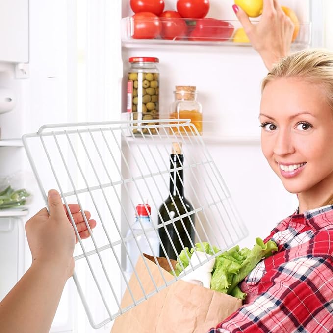 PRETYZOOM Commercial Freezer Divider Wire Shelf Panel 17X12 Inch Iron Mesh Organizer for Refrigerator and Freezer Storage in Retail and Home Use
