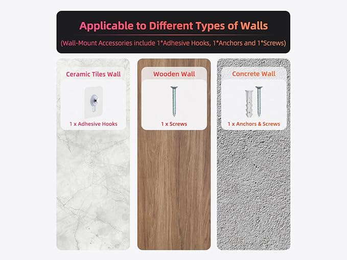 Digital Wall Clock with Date, Indoor Temperature, Auto-DST, Battery-Operated Digital Clock, 8 Inch Small Decorative Wood Wall Clock for Bedroom, Living Room, Kitchen, Office, Modern, Electric, Simple