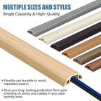 Floor Cord Covers for Wires 10FT Cable Hider Wire Cover Self Adhesive Cord Hider Floor for Offices, Homes, Workshops, Warehouses Cable Cavity 0.39" W x 0.27" H