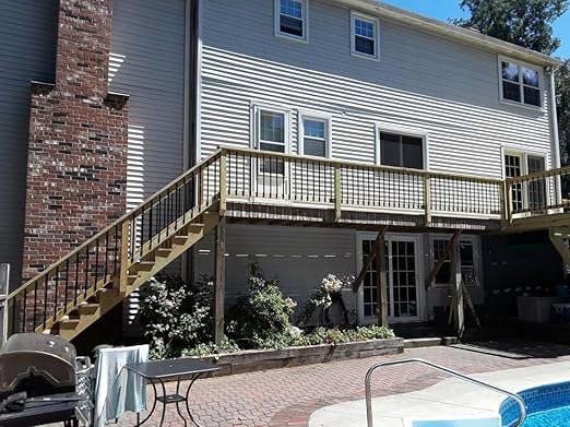 Deck Balusters,25 Pack Black Staircase Baluster with Screws, 26 Inch Metal Deck Spindles and Stairs Railing, Stylish Deck Railing for Outdoor Stair Deck Porch