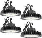 HYPERLITE LED High Bay Light | 29000LM (200W) Dimmable High Bay LED Lighting | UL Listed | 5000K Commercial Lights | US Hook Included | Alternative to 850W MH/HPS | 4-Pack
