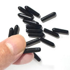 uxcell 20pcs Rubber End Caps 2.5mm ID Vinyl Round Tube Bolt Cap Cover Thread Protectors Black