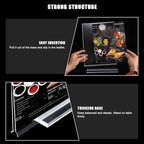 6pack Acrylic Sign Holder 5.5 X 8.5, Vertical T Shape Clear Plastic Menu Holder, Unbreakable Table Sign for Restaurant, Office, School, Store and Home Use