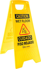 Simpli-Magic 79192 Wet Floor Caution Signs, Basic, Yellow, 3 Pack