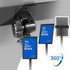 YIYO Sign Stand Poster Stand，adjustable heavy duty pedestal Sign Holder Floor Stand，aluminium frame floor standing for display11*17 inch，Black (11*17 Black)