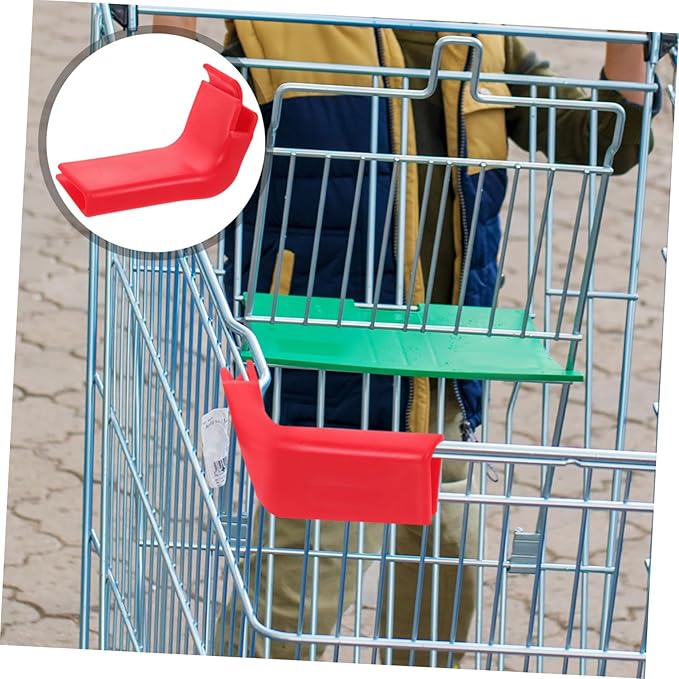 TOYANDONA Grocery Cart Front Bumper Guard Plastic Edge Protector with Anti-Slip Surface Weather Resistant Design Easy to Install for Supermarkets and Grocery Stores