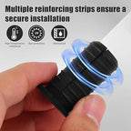 4pcs 3/4 Inch/19mm Cable Grommets for Starlink, Silicone Cable Routing Kit Anti-Slip Split Wall Hole Pass Through Bushing Grommet Cover for Ethernet/TV Wires Cord Protection Accessories (Black)