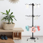 4 Pcs Spinning Jewelry Display Stand 3 Tier Rotating Keychain Earring Retail Rack Adjustable Fashion Counter Jewelry Tree Display Holder Organizer for Women Men (Black)