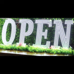 48"x17" Super Large LED Open Signs for Business with Remote Controlled, 10 Levels Brightness Adjustable Unique Design Super Bright with Chain, High Visibility for Store Bar Retail Shops Salon Office