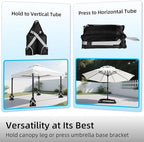Set of 4 Sand Bags(160lbs) with 1680D Heavy Duty Fabric and Double Sewing Line and Zipper Perfect for Outdoor Gazebo Canopy Leg Umbrella Tent Carport Weights (Gray)
