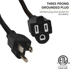 Go Green Power Inc. (GG-13715BK) 16/3 SJTW Outdoor Extension Cord, Black, 15 ft