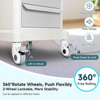 Mobile Ultrasound Trolley Cart Portable Ultrasound Imaging Scanner Vehicle Medical Beauty Storage Cart 115LBS Load with 4 Wheels 2 Brake for Hospital Office Bedroom Medical Clinic