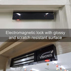 Visionis VS-VISML300LED-BL Indoor 300lbs Black Electromagnetic Lock with LED Sensor for Door Access Control
