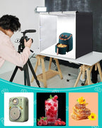 Light Box Photography, PULUZ 31'' Portable Photo Studio Light Box with 156 LED Lights ＆3 Color Backdrops Professional Photography Lighting Tent Kit for Big Product Photography Lightbox