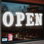 48"x16" Open Sign, Extra Bright Jumbo Led Open Signs for Business with High Visibility and Longlife Working Business Sign for Stores Bar Hotel Retail Shops Window Salon Office