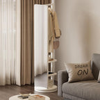 Full Length Mirror Coat Rack Solid Wood Floor Mirror 66"x12" Full Length Mirror with Stand Long Mirrors for Bedroom,Living Room