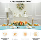 SEPARO 2 Pack 6 Ft Blue Mist Spandex Table Cover Fitted Rectangular Tablecloth Stretchable Fabric Table Cloth 6 ft Wrinkle-Free for Party Tradeshows Banquet Weddings Cocktail