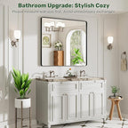 40X36 Black Bathroom Mirror for Over Sink, Metal Framed Vanity Mirror Wall Mounted, Rectangle Mirror for Bedroom Living Room Restroom Entryway, Anti-Rust, HD Tempered Glass