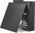 Facmogu 20PCS Vinyl Record Dividers, Upgrade Thicker 33 RPM Plastic Vinyl Record Separators, 12in Blank Writable DIY Record Dividers, Reusable LP Dividers for Vinyl DVD Record Albums Storage - Black