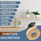 Maple Wood Veneer, 12 inch x 15ft Wood Edge Banding Pre-glued Flexible, Veneer Tape Banding for Cabinet Repair Furniture Restoration