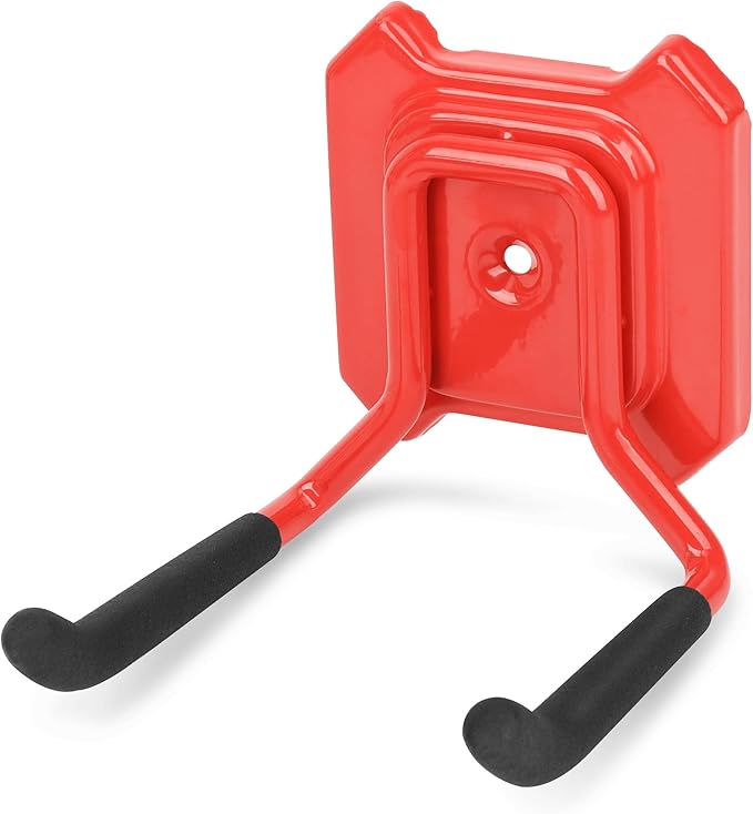 Prime 1 PR1ME 1 Pack Garage Garden Tool Organizer Wall Mount Hooks,Support 44lbs, Heavy Duty Metal Storage Hooks for Power Tool,Hand Tool,Bike,Hoses,Broom,etc