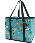 BeeGreen Large Waterproof Reusable Bags Christmas Heavy Duty Shopping Tote for Groceries Pool Gift with Webbing Handles