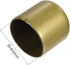 uxcell 10pcs Rubber End Caps 32mm(1 1/4") ID Vinyl Round End Cap Cover Screw Thread Protectors Gold