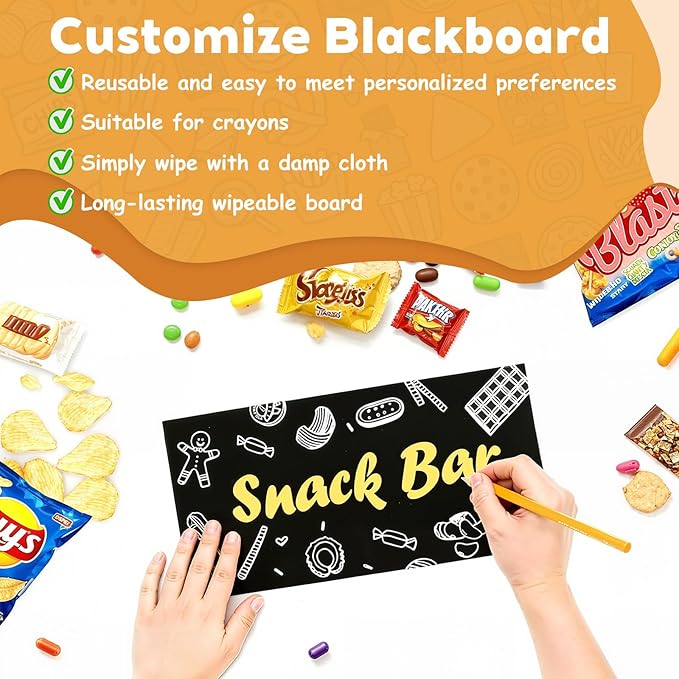 Chip Rack Display Stand, 6 Tiers 50 Clips Snack Organizer, 360° Rotating Wood Base Candy Display Rack, Portable Retail Display Shelf for Countertop, Office, Store, Kitchen, Party