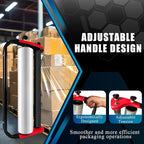 Ergonomic Stretch Film Dispenser - Reduces Operator Fatigue, Shrink wrap Handle for Warehousing, Logistics, Pallets, Commercial, and Home Use (15-in Dispenser for 15-in Stretch Film)