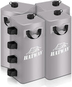 Canopy Water Bag, 220 LBS Set of 4 Leg Weights for Pop Up Canopy, Gazebo, Tent - 4 * 25L Gray