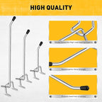 ELEAD 66-Piece 2/4/6 Inch Pegboard Hooks, Heavy Duty Peg Board Organizer Accessories, Peg Board Tool Hangers Fit for 1/4" and 1/8" Pegboard Hanging Tools Garage, Workshop, and Craft Storage