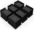 Bed Risers 5 Inch Heavy Duty, Oversized Furnitures Risers 5 inch Support 6000 lbs, Bed Table Rising Blocks, Fits for Couch, Sofa, Chair, Furniture Lifts (Black 6 Pack, 5 inch)