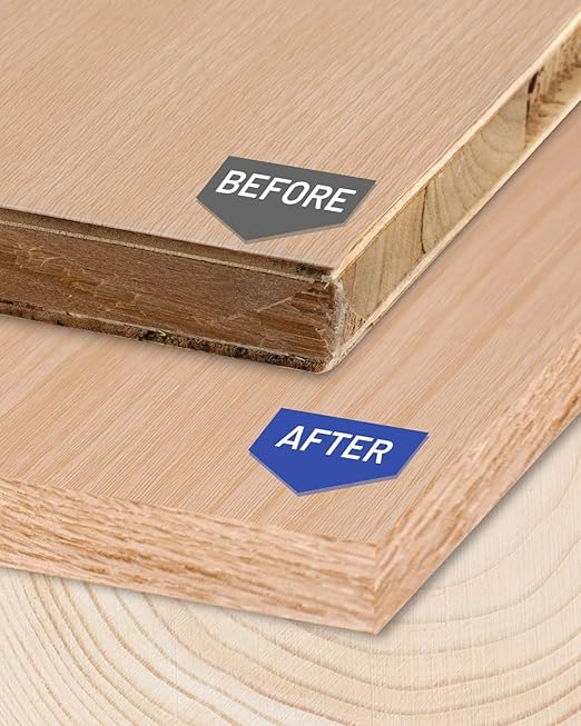 Red Oak Edge Banding 3/4 inch x 164 ft Real Wood Veneer Plywood Edge Banding Iron-on Pre-glued Veneer Edging Tape for Cabinet Repairs Furniture Restoration