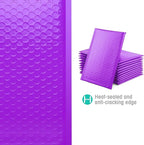 GSSUSA Purple Bubble Mailers 6X10 Inches 500 Pack, Padded Poly Bubble Mailer, Small Padded Envelopes Strong Adhesion Bubble Envelopes,Self-Seal Mailing Envelopes for Small Business,Package Supplies