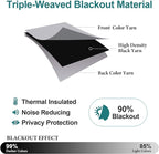 ChrisDowa Grommet Blackout Curtains for Bedroom - Thermal Insulated Room Darkening Curtains for Living Room (1 Panel Set, Light Grey, 42W x 84L)